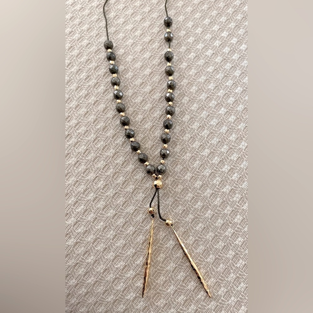 Gorjana Power Gemstone Pyrite Beaded Necklace — image 7 of 8